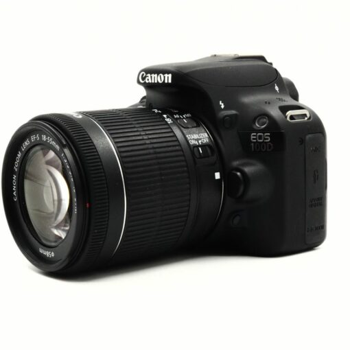 Used Canon EOS 100D DSLR Camera & 18-55mm IS Lens - Image 3